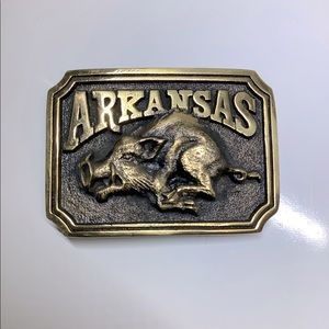 Arkansa Razorback belt buckle
